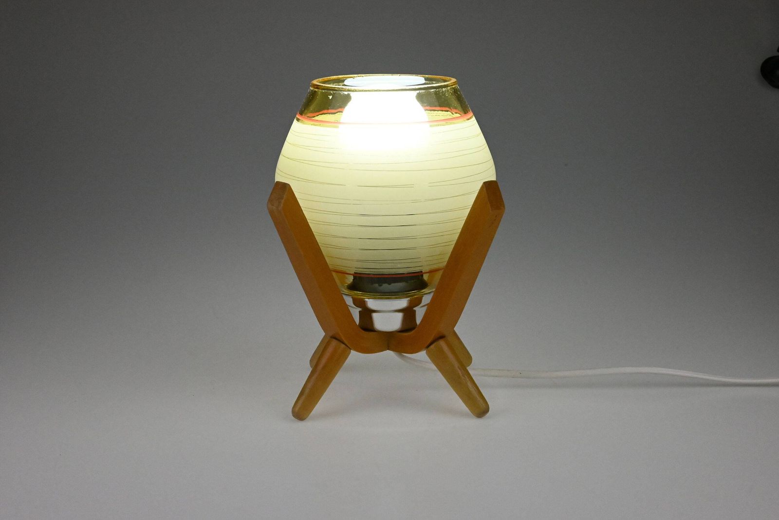 Vintage Wooden Lamp, Desk Lamp, Bedside Lamp, Mid Century Desk Lamp, Wooden Lamp, Desk Wooden Lamp, Table Lamp, Mid Century Lamp photo vintage