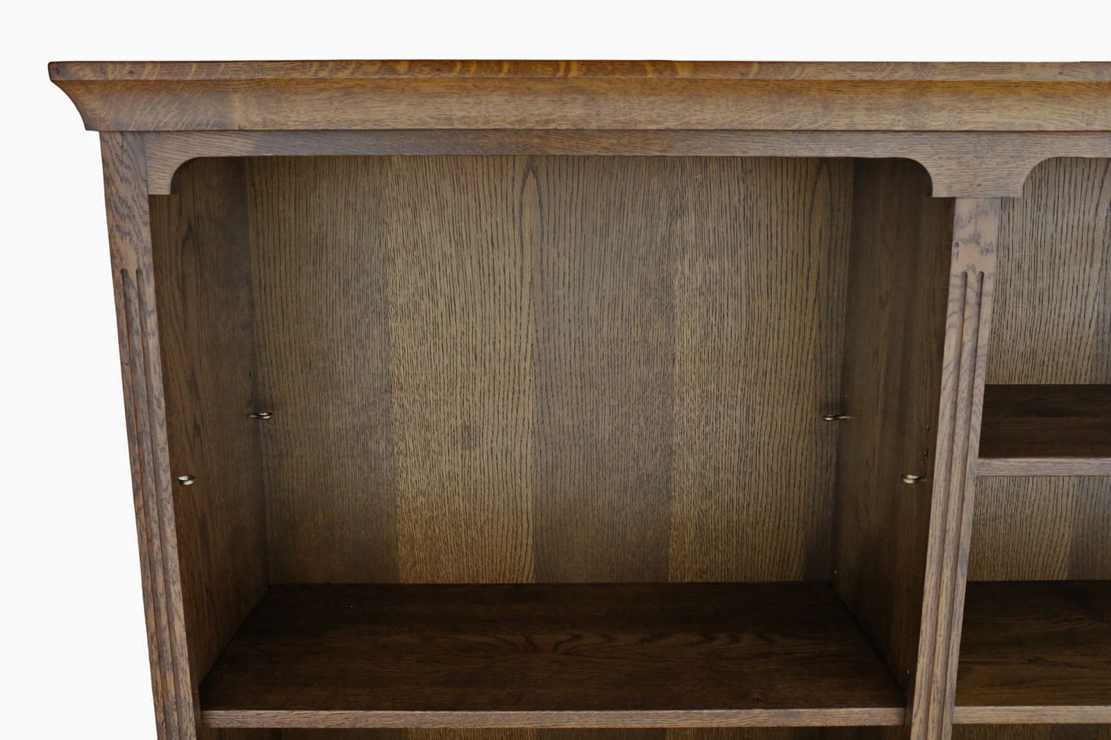 Very Large Vintage 20th Century Oak Adjustable Open Bookcase / Display Shelves – Fine Quality photo buy