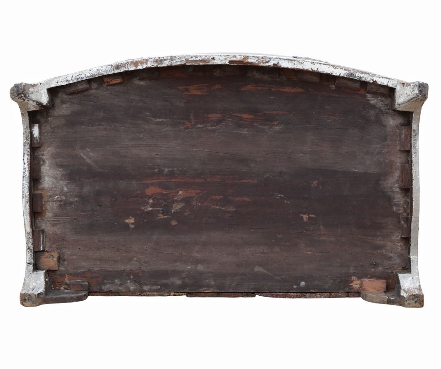 Antique 19th Century Bow Front Painted And Decorated Chest Of Drawers/ Commode  High Quality photo vintage