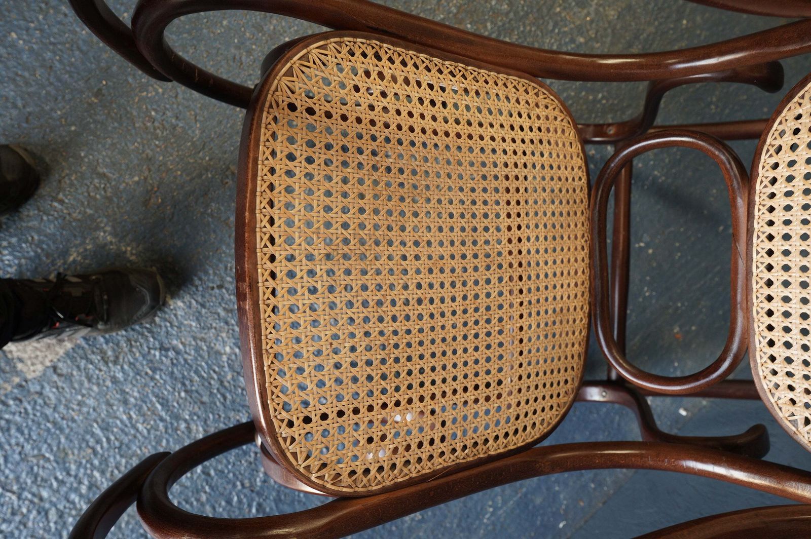 photo furniture Vintage "P.I. Dinette" Bentwood Rocking Chair – Thonet Style (C.1970s)