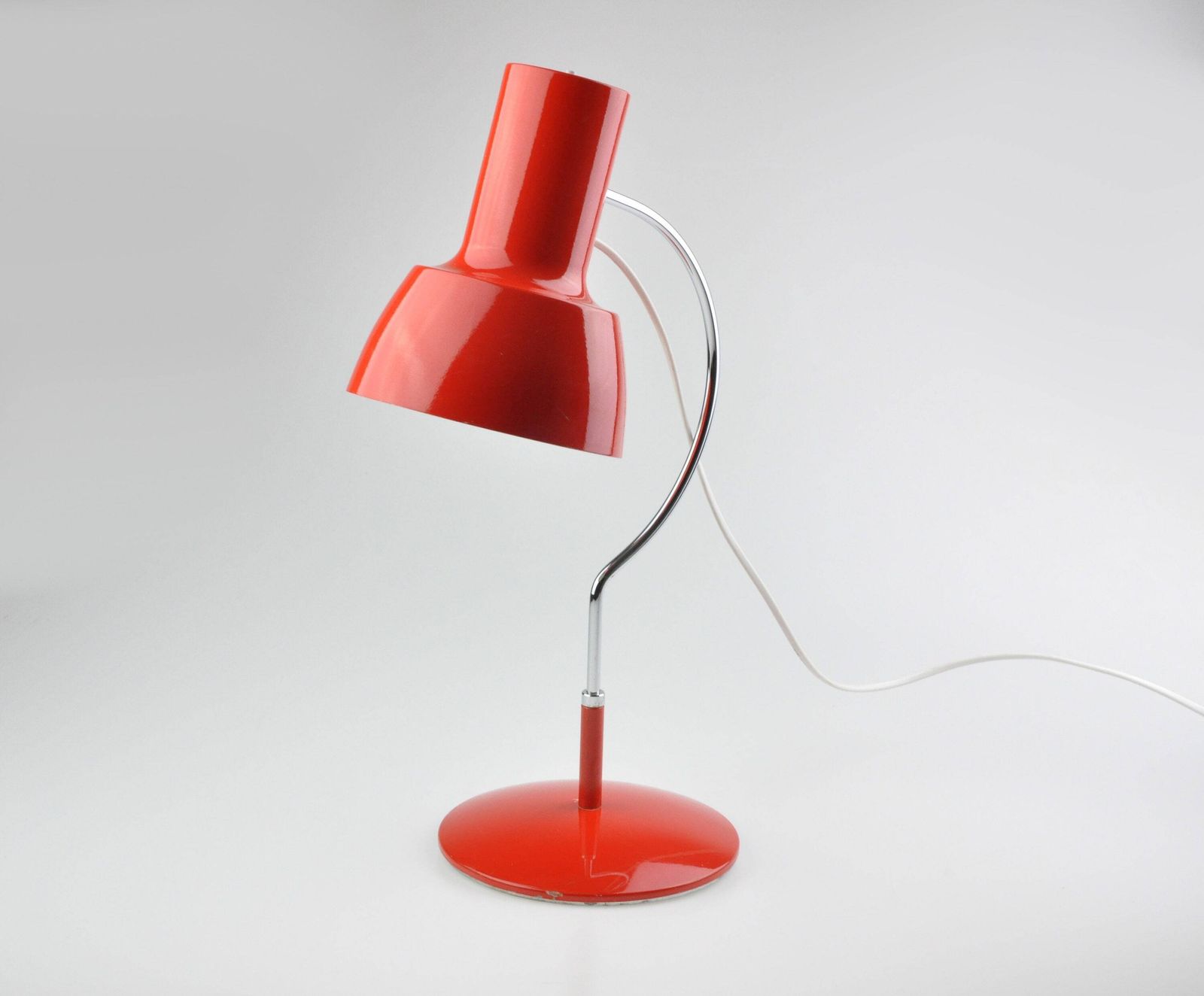Mid Century Lamp, Table Lamp, Orange Lamp, Mid Century Lighting, Desk Lamp, Josef Hurka Lamp, Vintage Lamp, Table Light, Lighting photo Lighting