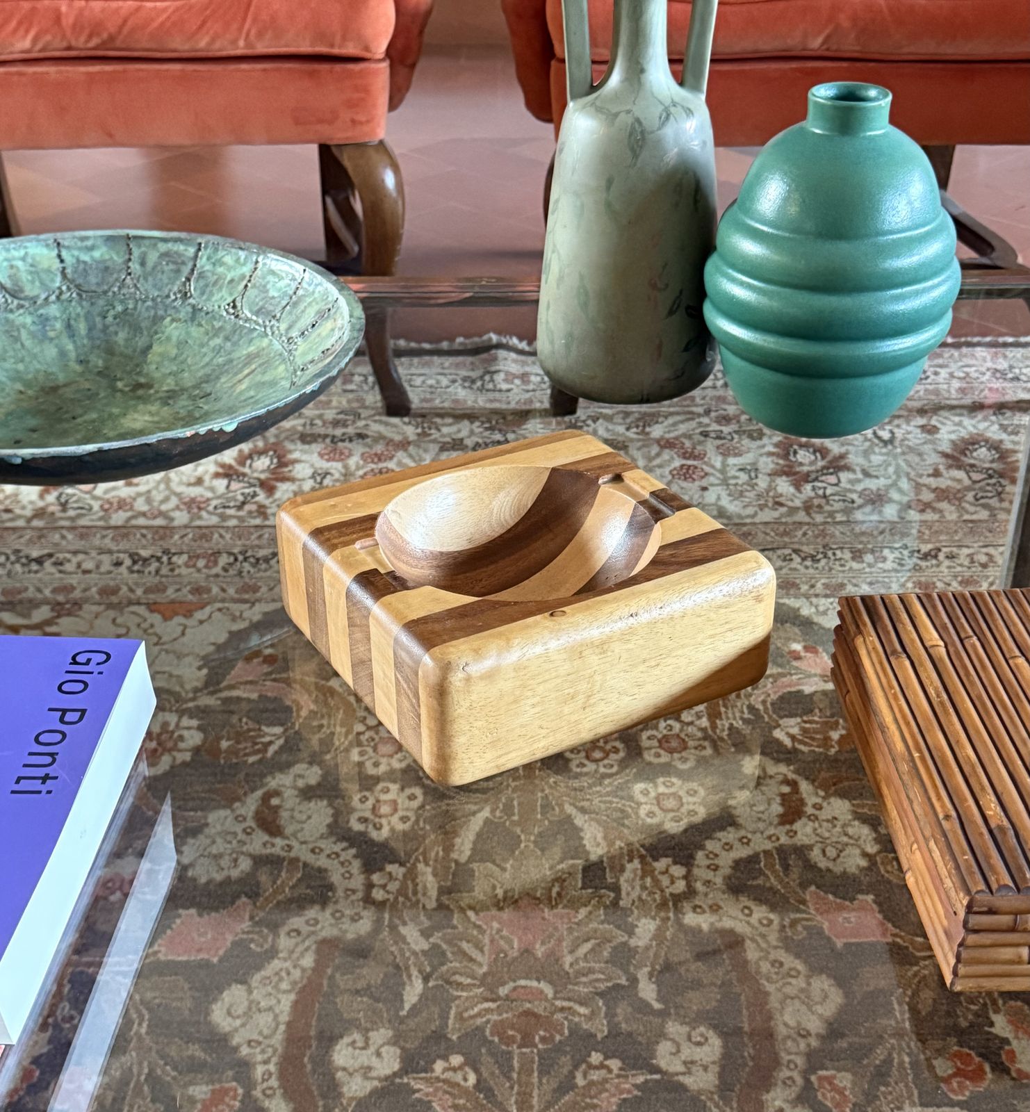 Mid Century Wood Vide Poche Bowl, Italy Ca. 1970 photo buy