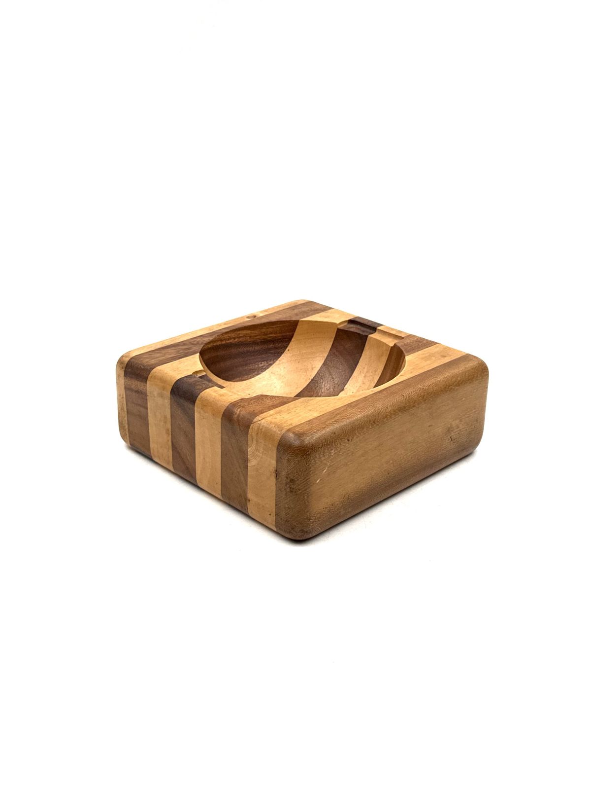 Home Decor Mid Century Wood Vide Poche Bowl, Italy Ca. 1970 photo
