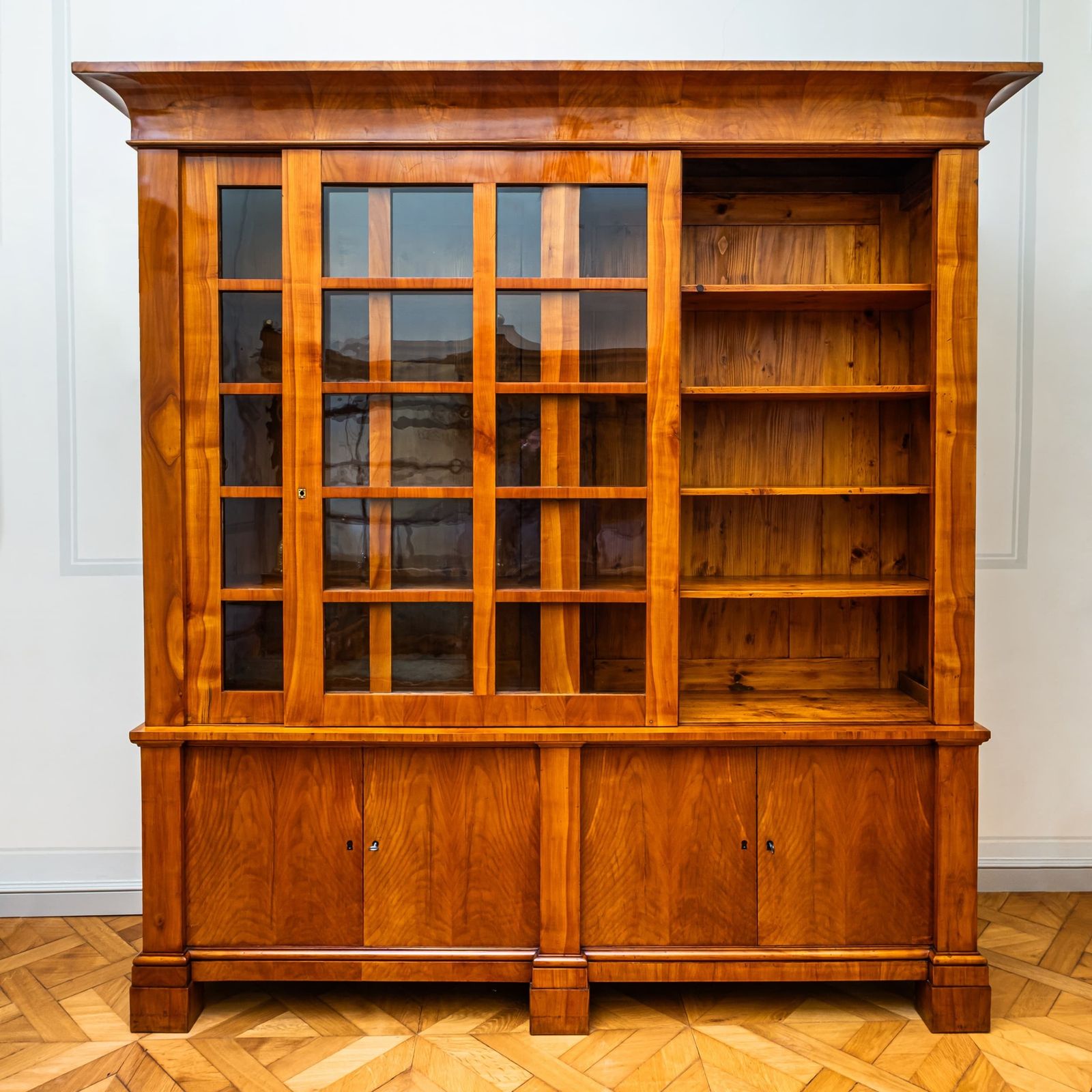 Biedermeier Cherrywood Bookcase, Germany, Circa 1820 photo furniture