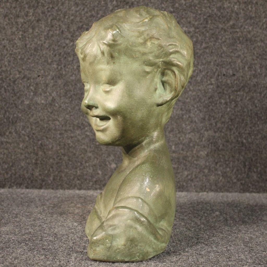 Italian Terracotta Sculpture Bust Of A Child photo furniture