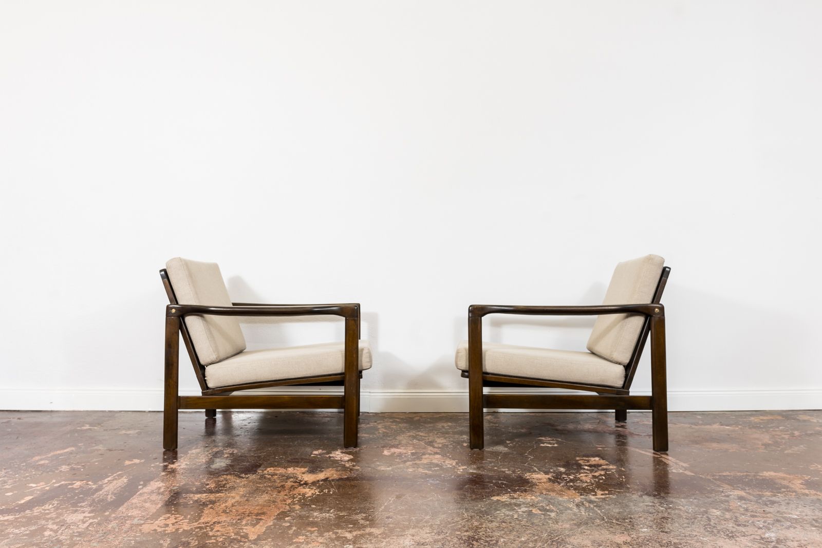 Mid Century Armchairs By Zenon Bączyk, 1960's, Set Of 2 photo 1300.0
