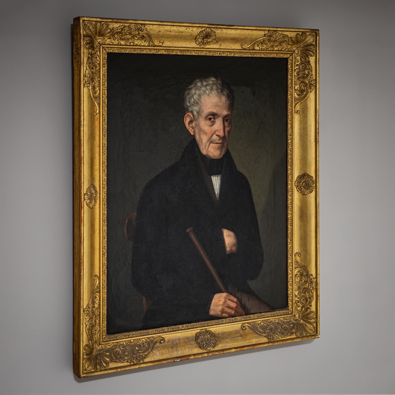 Portret Van Een Oudere Heer, Biedermeier Periode, 1e Helft 19e Eeuw photo vinterior