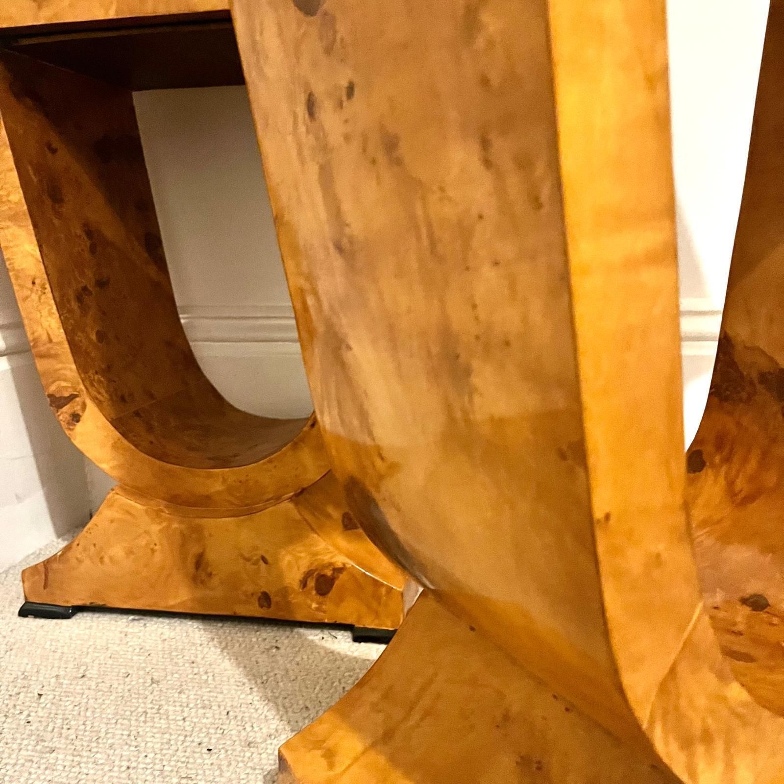 A Pair Of Burr Walnut Art Deco Style Side Tables / Night Stands/ Bed Side Table photo buy