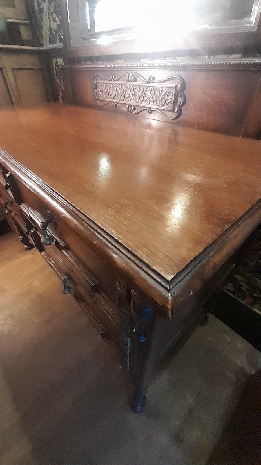 High Quality Early 20th Century Jacobean Style Dressing Table. Barley Twist photo buy