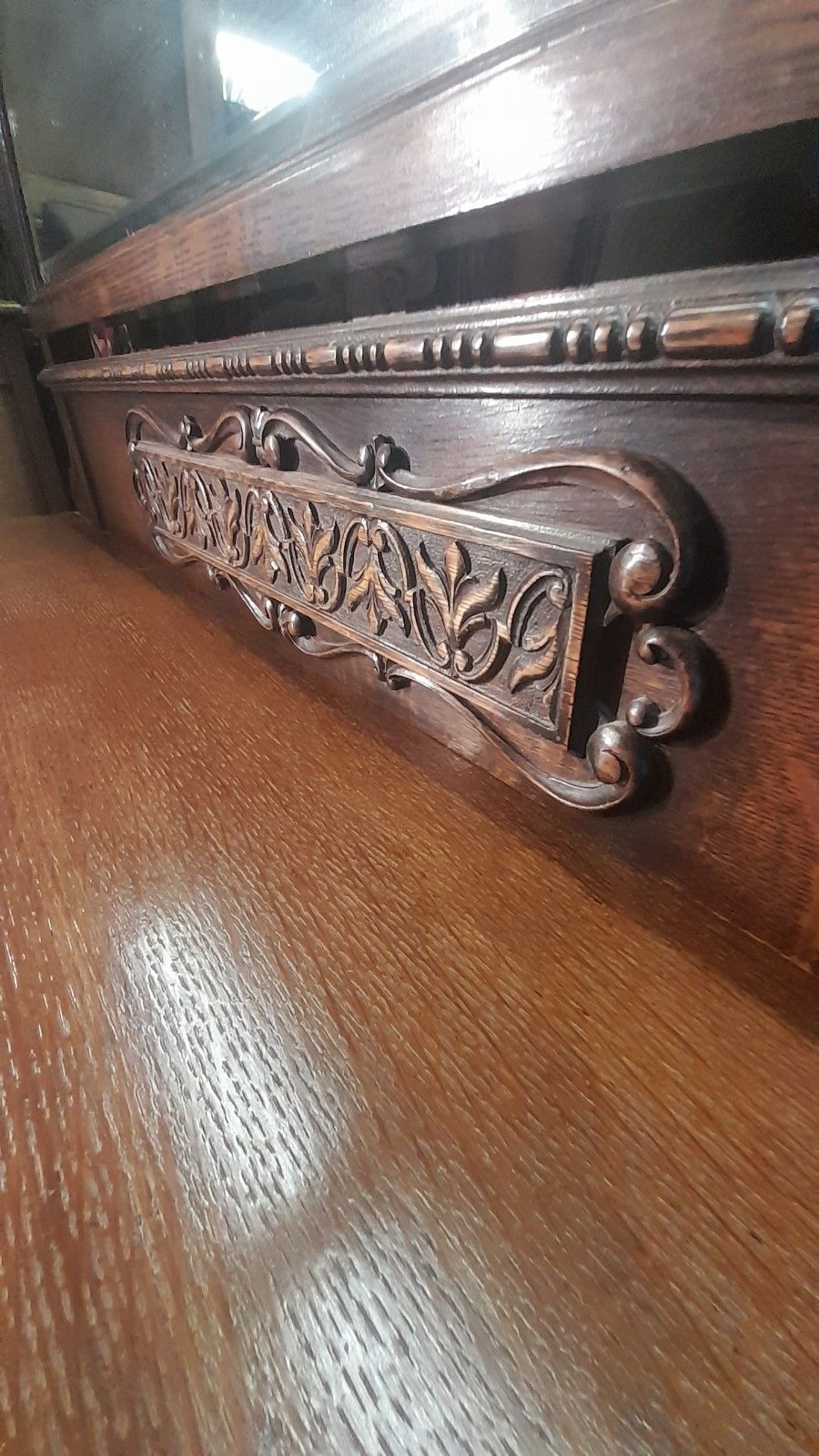 High Quality Early 20th Century Jacobean Style Dressing Table. Barley Twist photo vintage