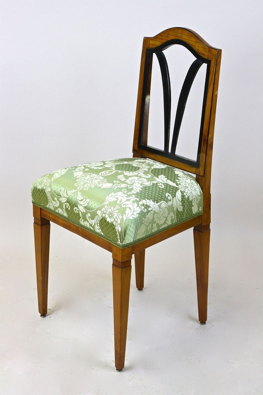 18th Century Cherrywood Side Chair   Newly Upholstered, Austria Ca. 1790 photo buy