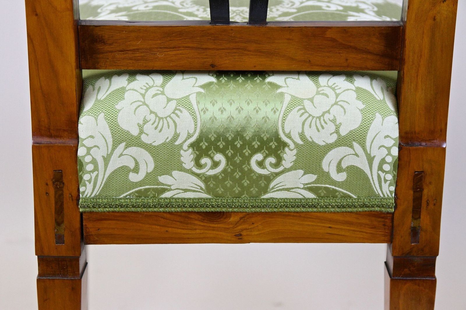 1950.0 18th Century Cherrywood Side Chair   Newly Upholstered, Austria Ca. 1790 photo