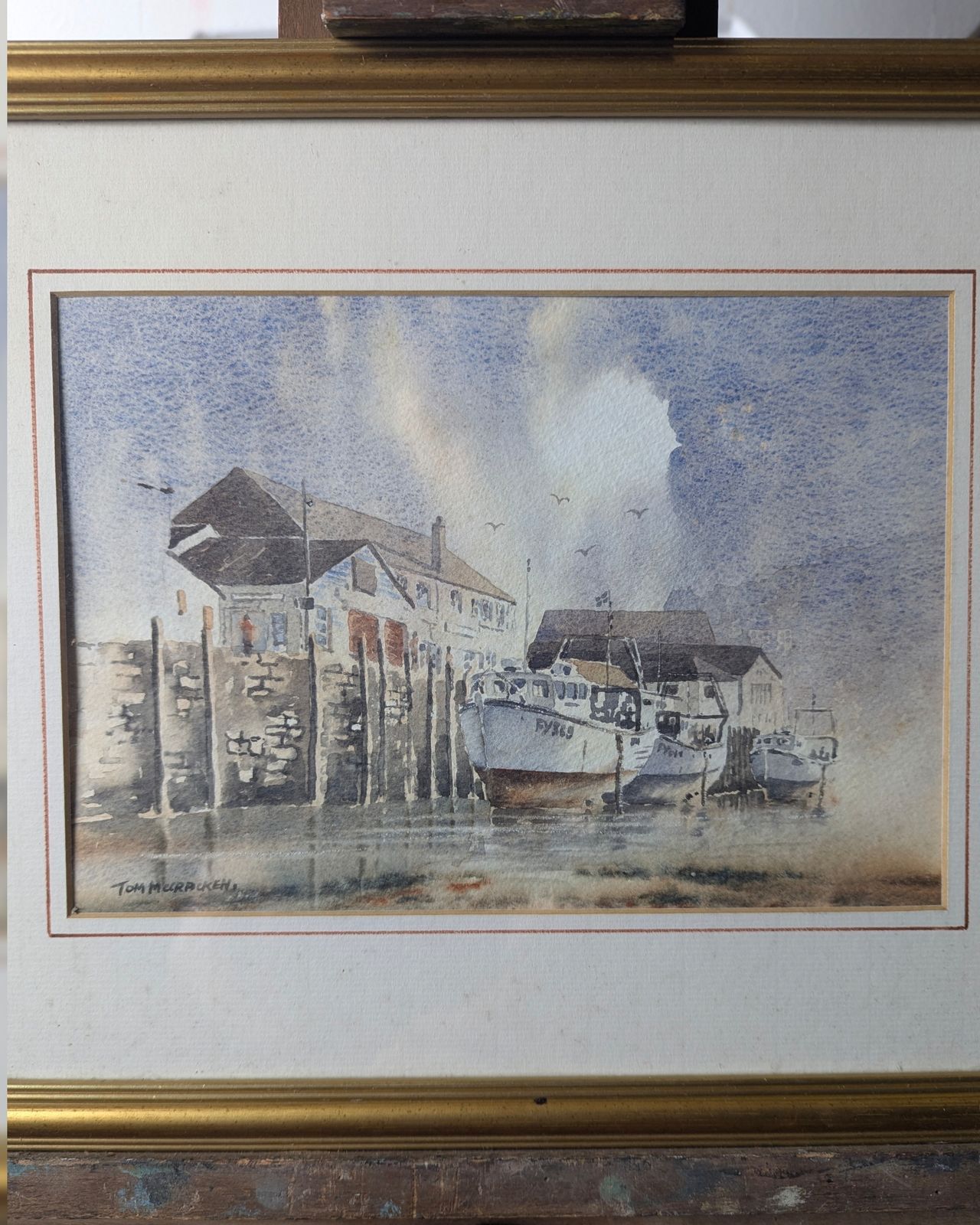 Pair Of Nautical Watercolours – Tom Mccracken photo for sale