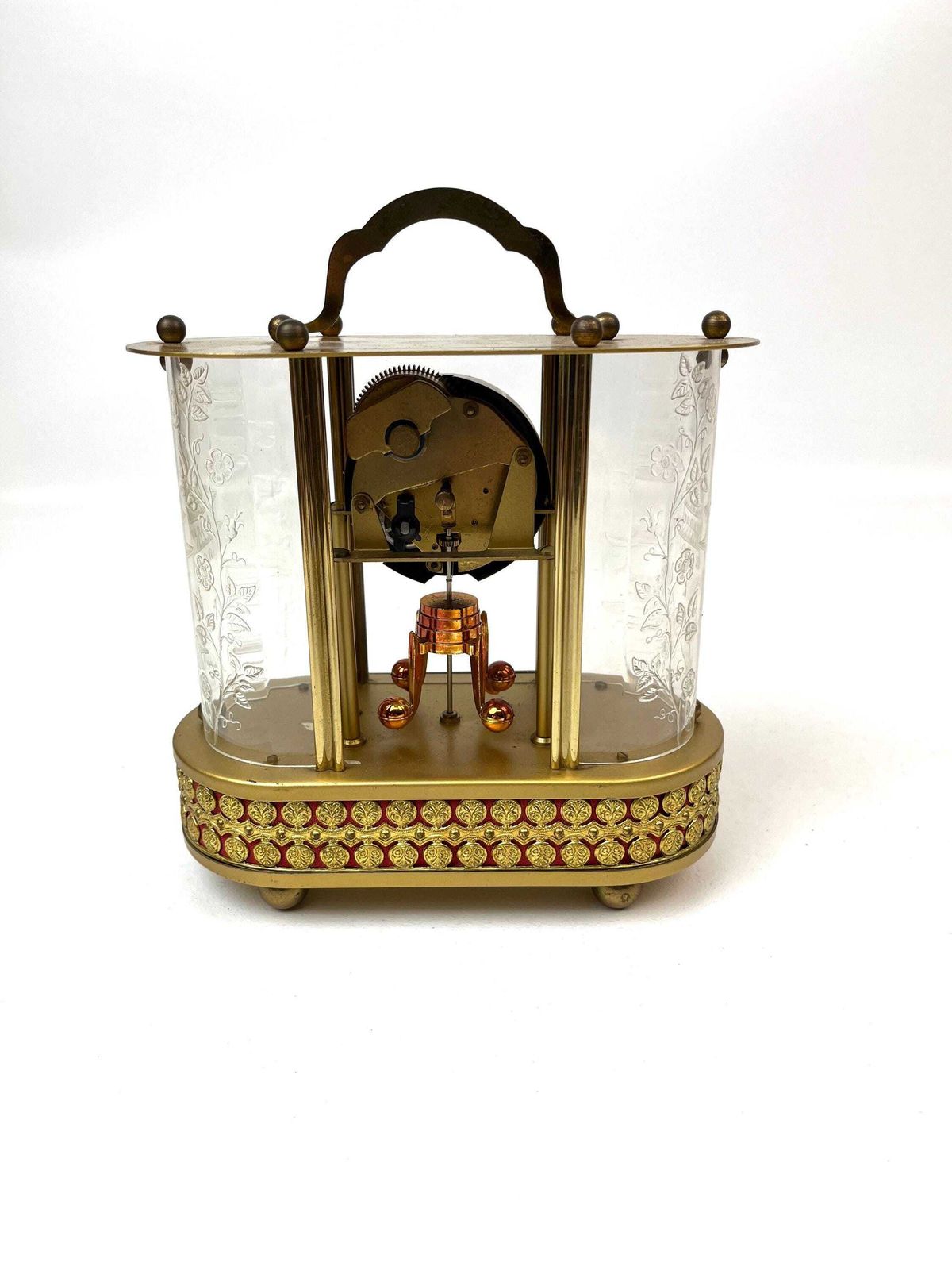 Rare Stunning Mid Century Schmid 8day Desk Clock With Reuge Music Box photo 537.0