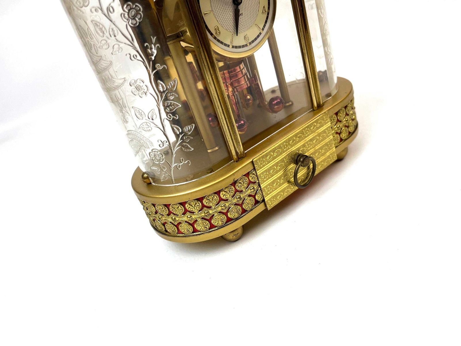 photo furniture Rare Stunning Mid Century Schmid 8day Desk Clock With Reuge Music Box