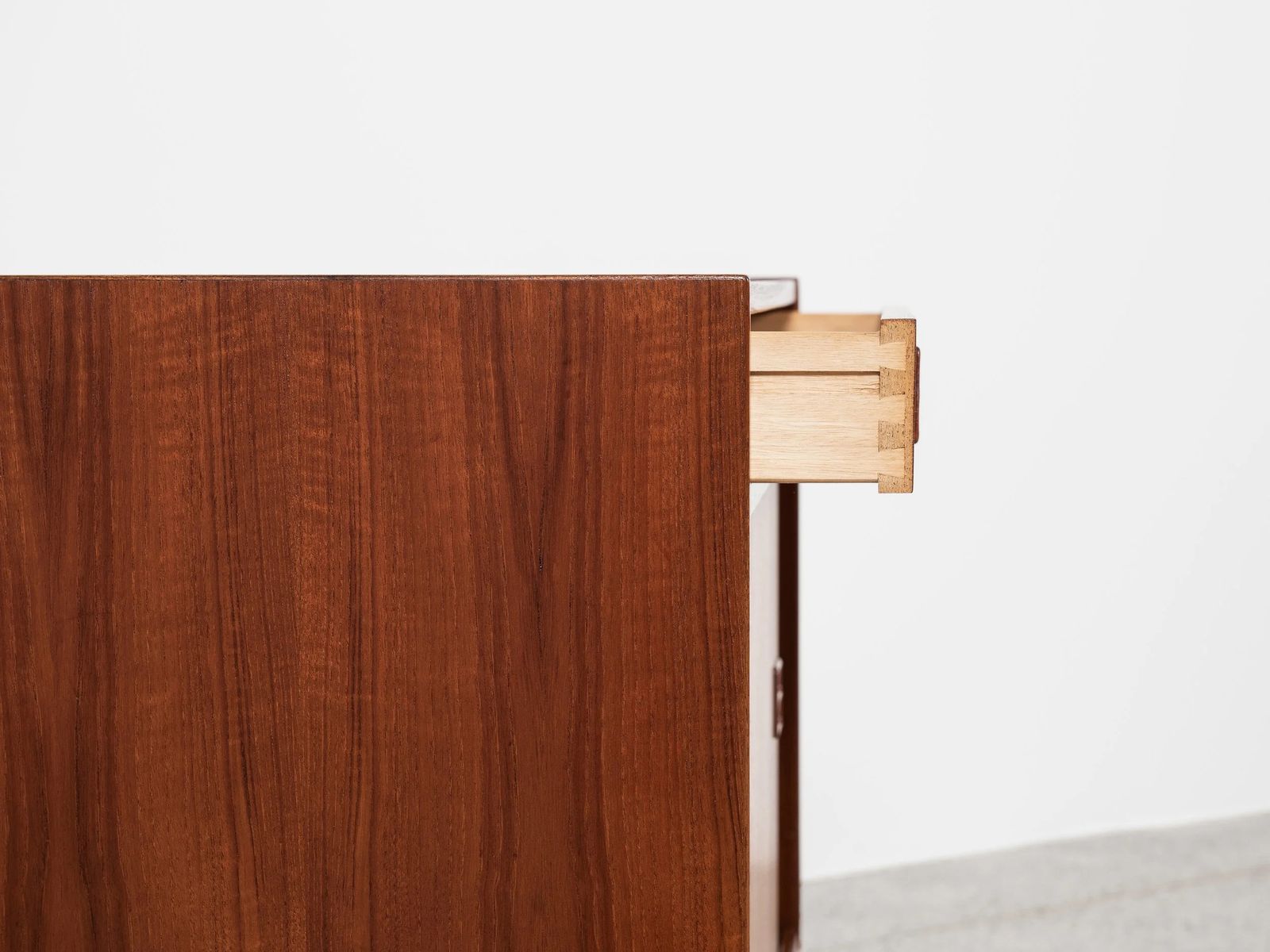 Midcentury Danish Cabinet In Teak With 1 Drawer And 2 Sliding Doors 1960s photo 1833.0