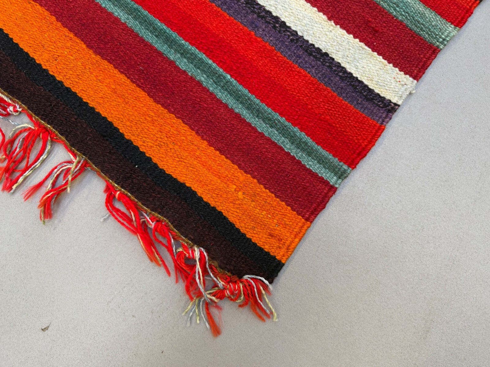 Turkish Kilim Runner 310x91 Cm, Vintage Kelim Rug, Long And Narrow 2513 photo vintage