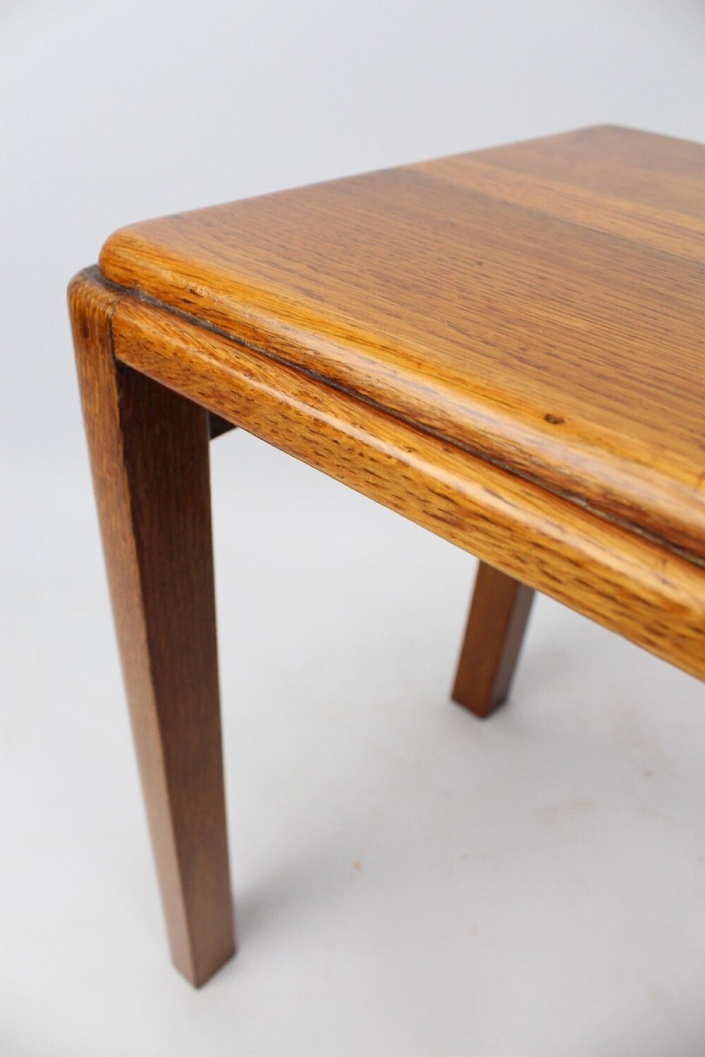 Small Art Deco Nest Of 3 Oak Tables photo vintage