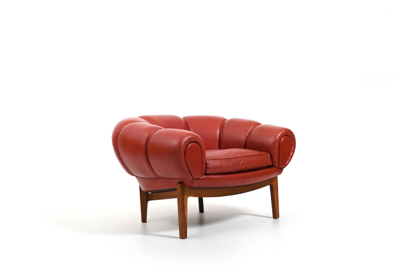 Original And Rare Danish „Croissant“ Easychair By Illum Wikkelsø 1950s photo furniture