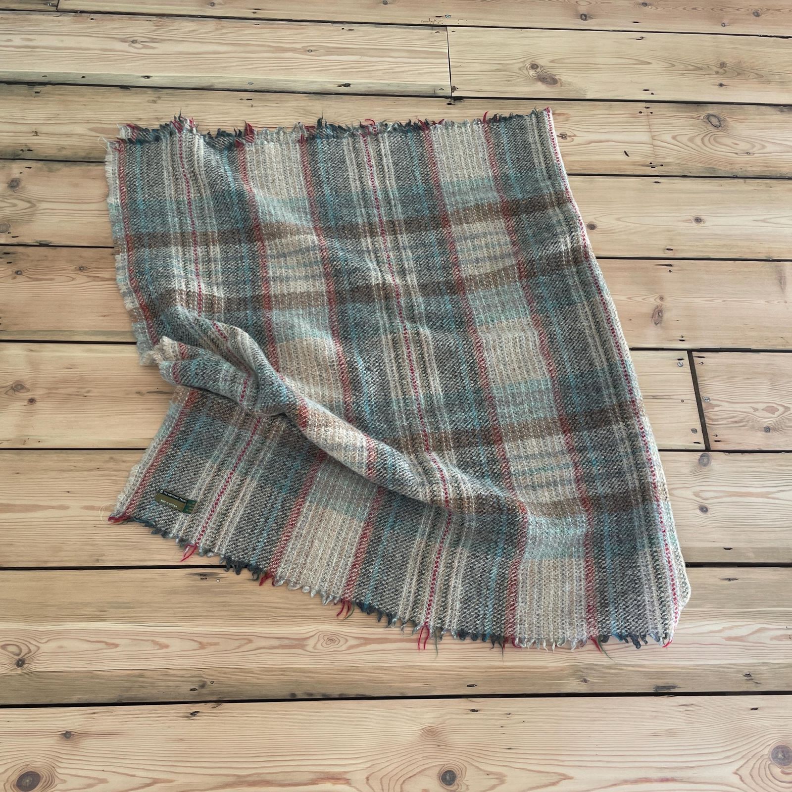 photo for sale The National Trust Wool Blanket Blue Plaid British Heritage Sofa Throw Bed Throw English Countryside Cottage Decor Checked Pattern
