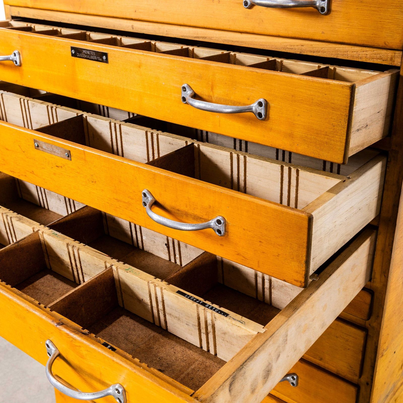 1950’s Tall Multidrawer Engineers Cabinet – Fifteen Drawer photo furniture