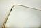 Mid Century Modern German Wall Mirror In Aluminium, 1970s photo for sale