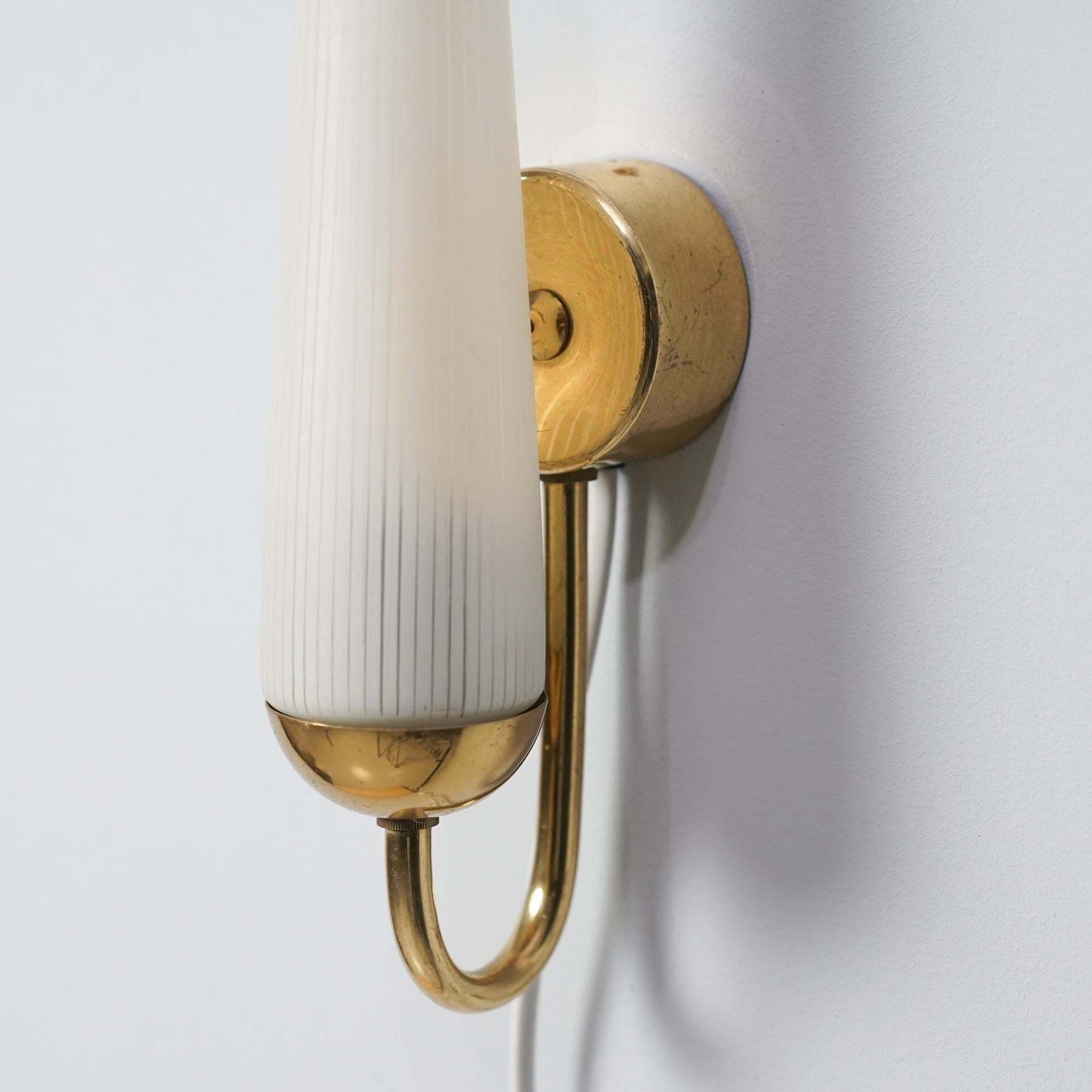 Scandinavian Modern Wall Lights, Five Pieces, Finland, 1950s photo for sale