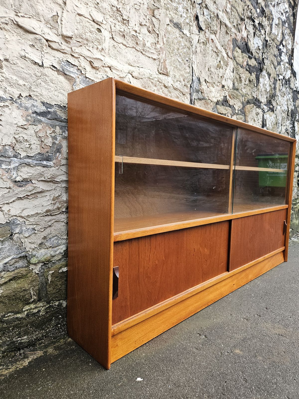 Display Cabinet By Herbert Gibbs Bookcase Shelving Mid Century Teak Furniture photo 370.0