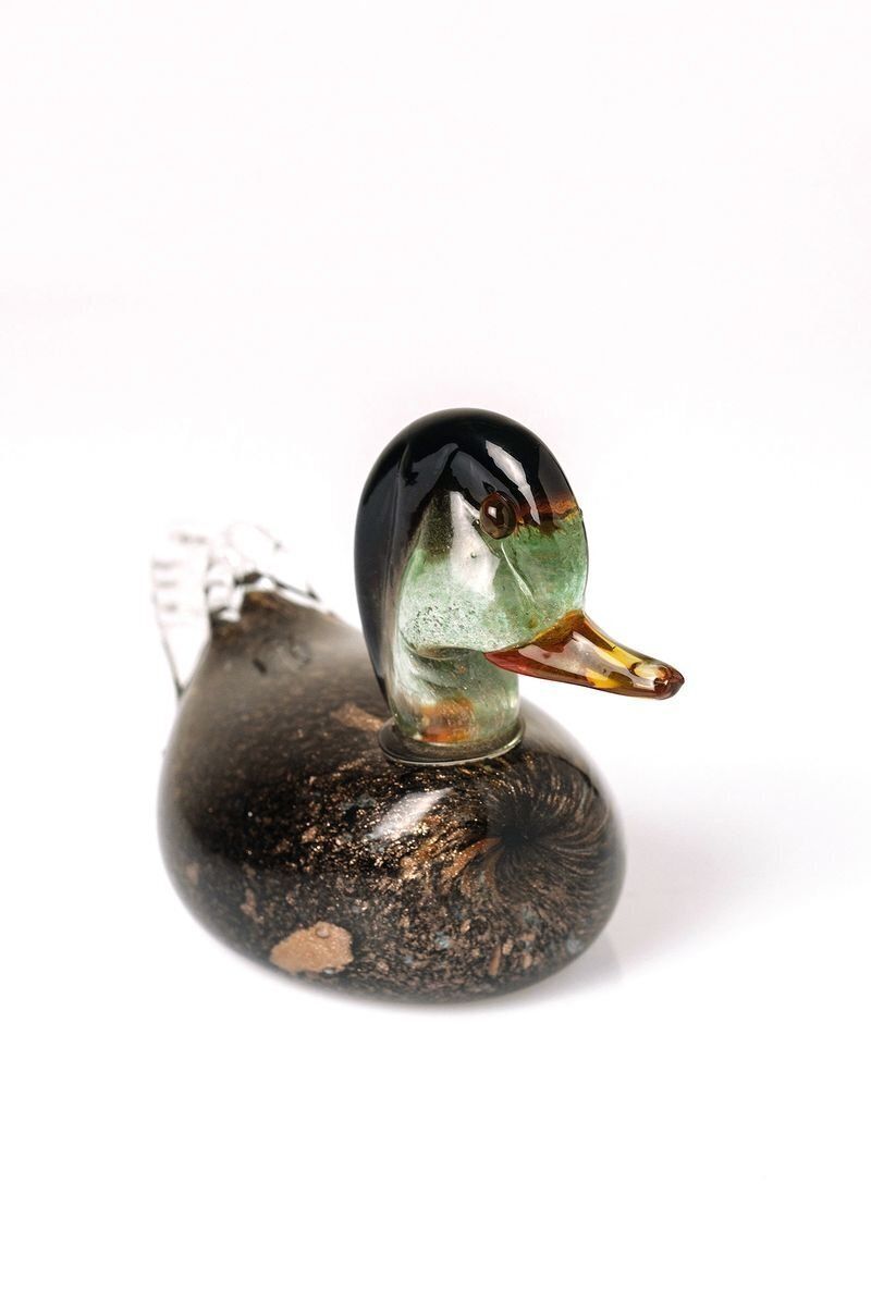 Large Aventurine Glass Sculpture Of A Duck By V. Nason, Murano photo for sale
