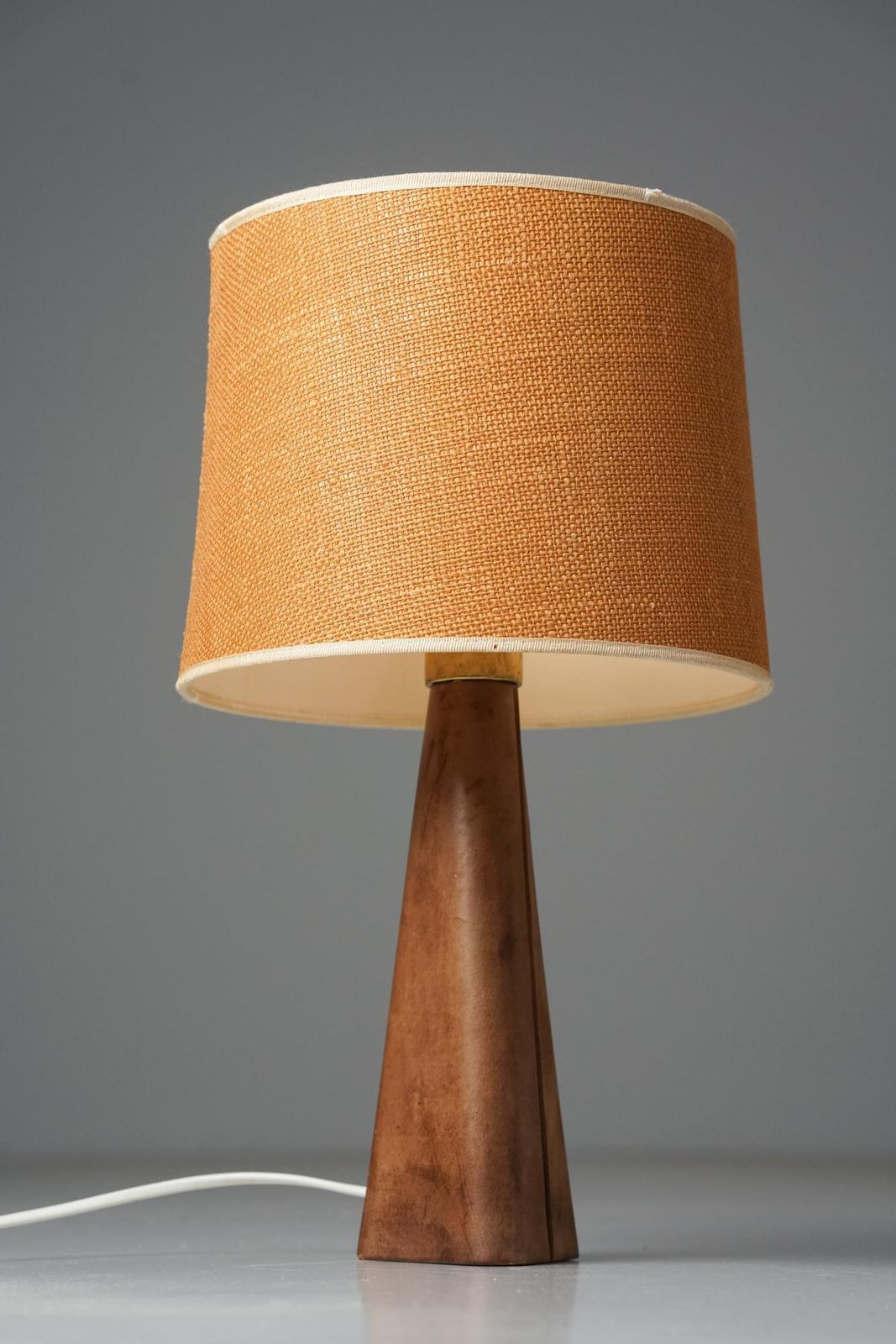Model 46 017 Leather Table Lamp, Lisa Johansson Pape, Stockmann/Orno, 1960s photo furniture