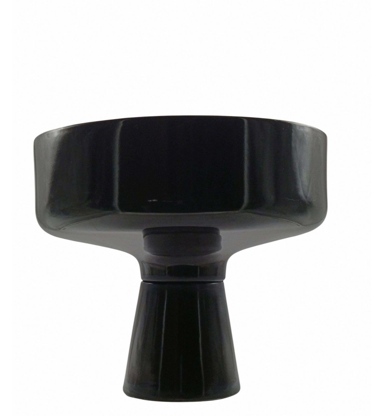 Angelo Mangiarotti For F.Lli Brambilla Planter In Brown Ceramic, Italy 1970s photo for sale