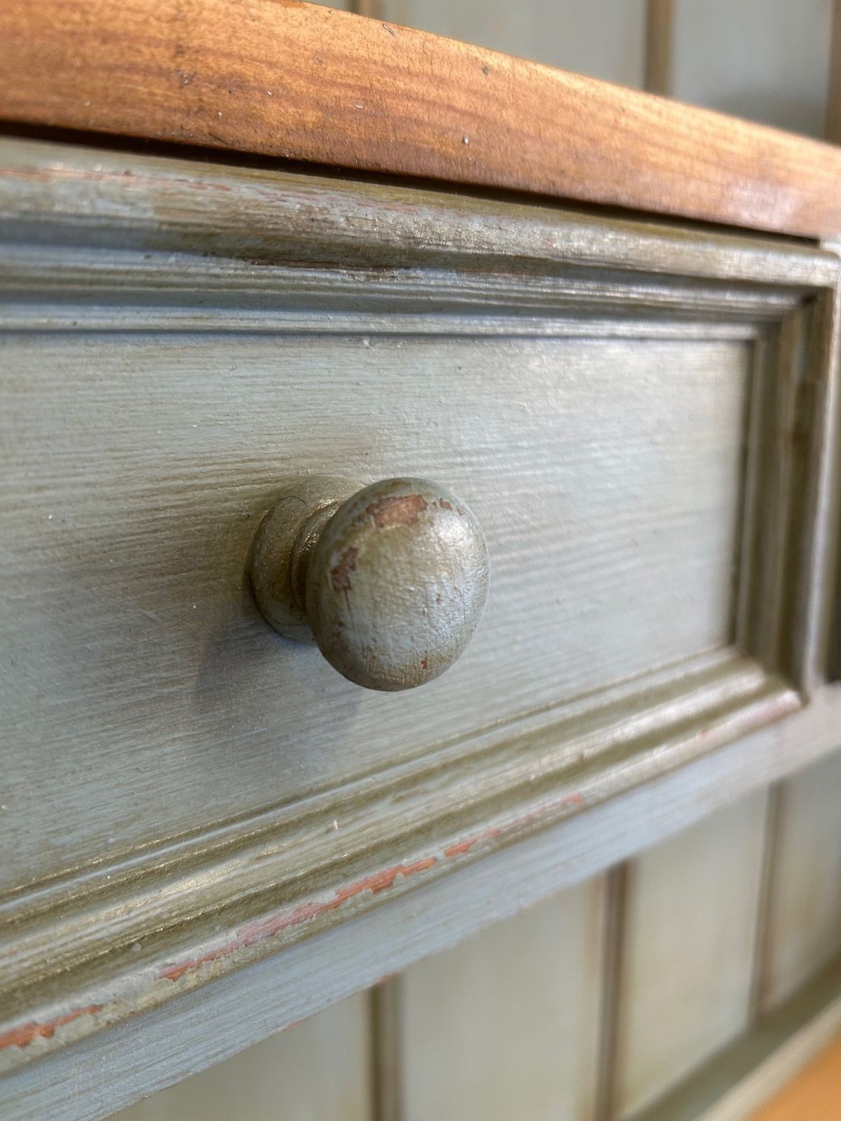 Large Hand Painted Country Dresser   French Provincial Style 168cm Wide photo for sale