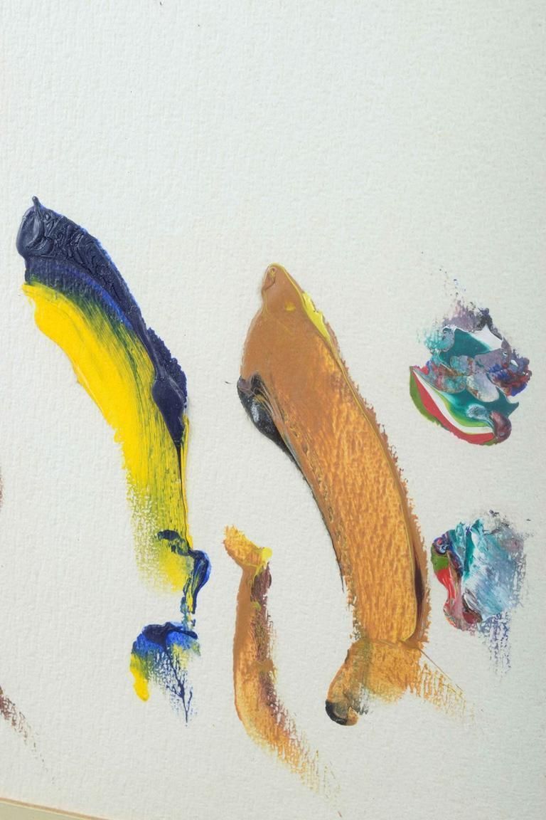 Piotr C. Kowalski, France/Poland. Abstract Composition. Acrylic On Cardboard. photo for sale