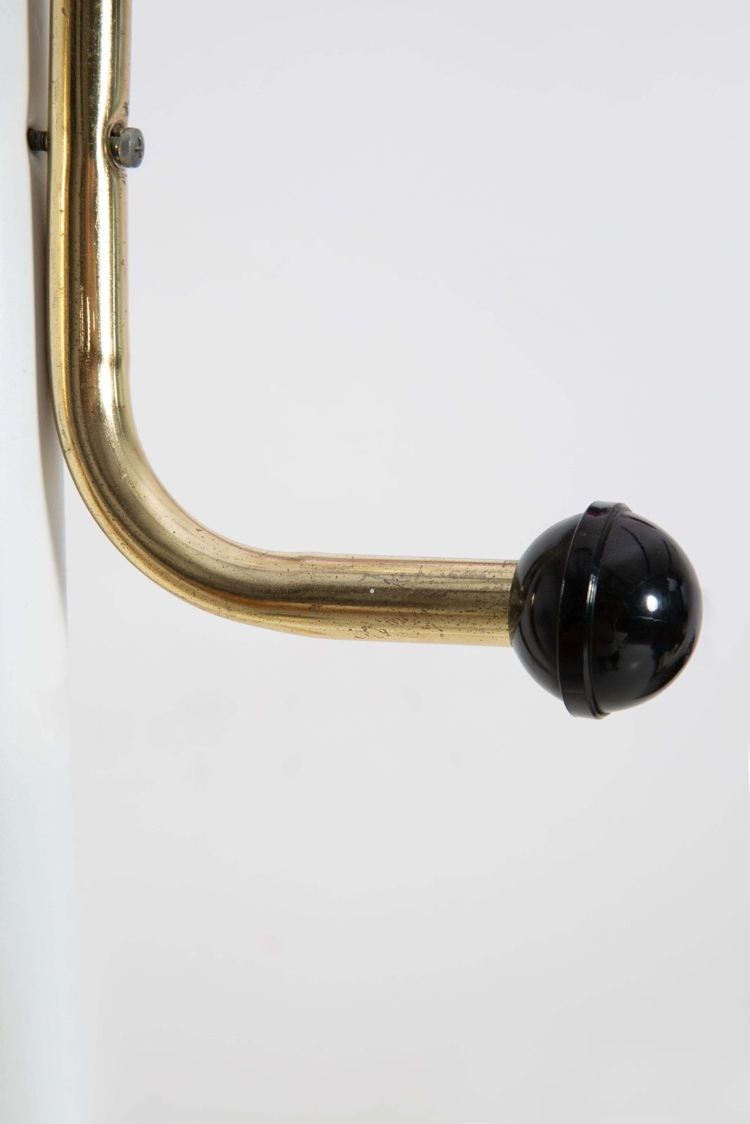 Mid Century Vintage White And Gold Metal Hanger Stand, Italy, 1960s photo 747.0
