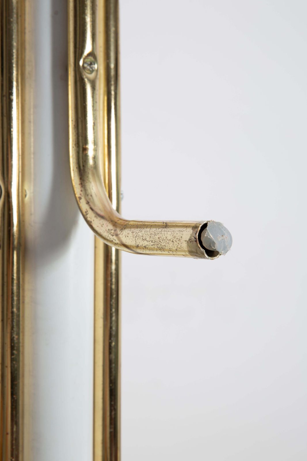 Mid Century Vintage White And Gold Metal Hanger Stand, Italy, 1960s photo vinterior