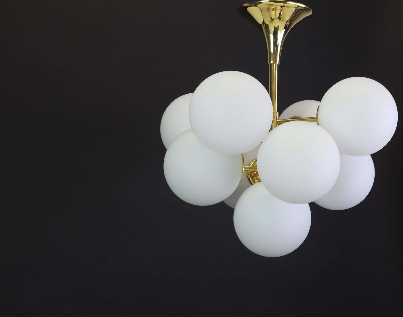 photo furniture Atomic Brass Chandelier By E.R. Nelel For Temde, Switzerland, 1960s