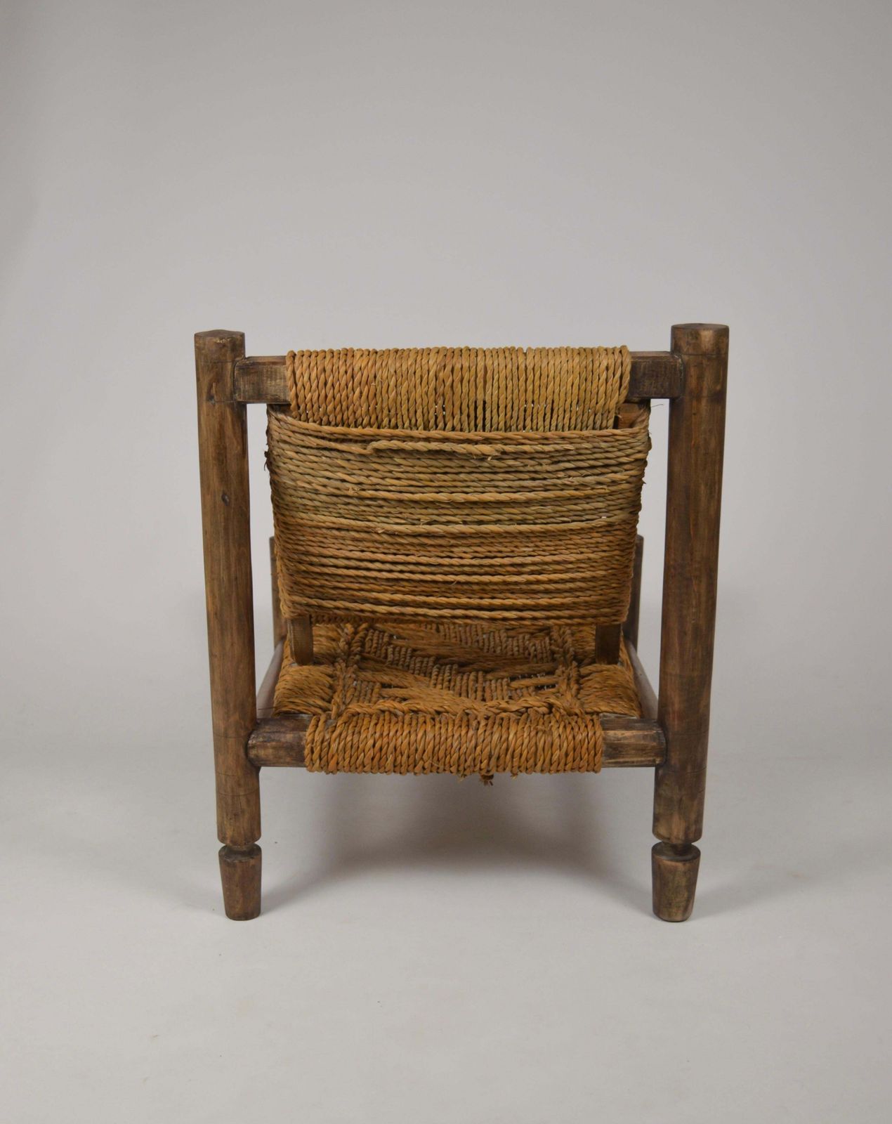 Low Rope Lounge Chair By Audoux Minet, France, 1950s photo vinterior