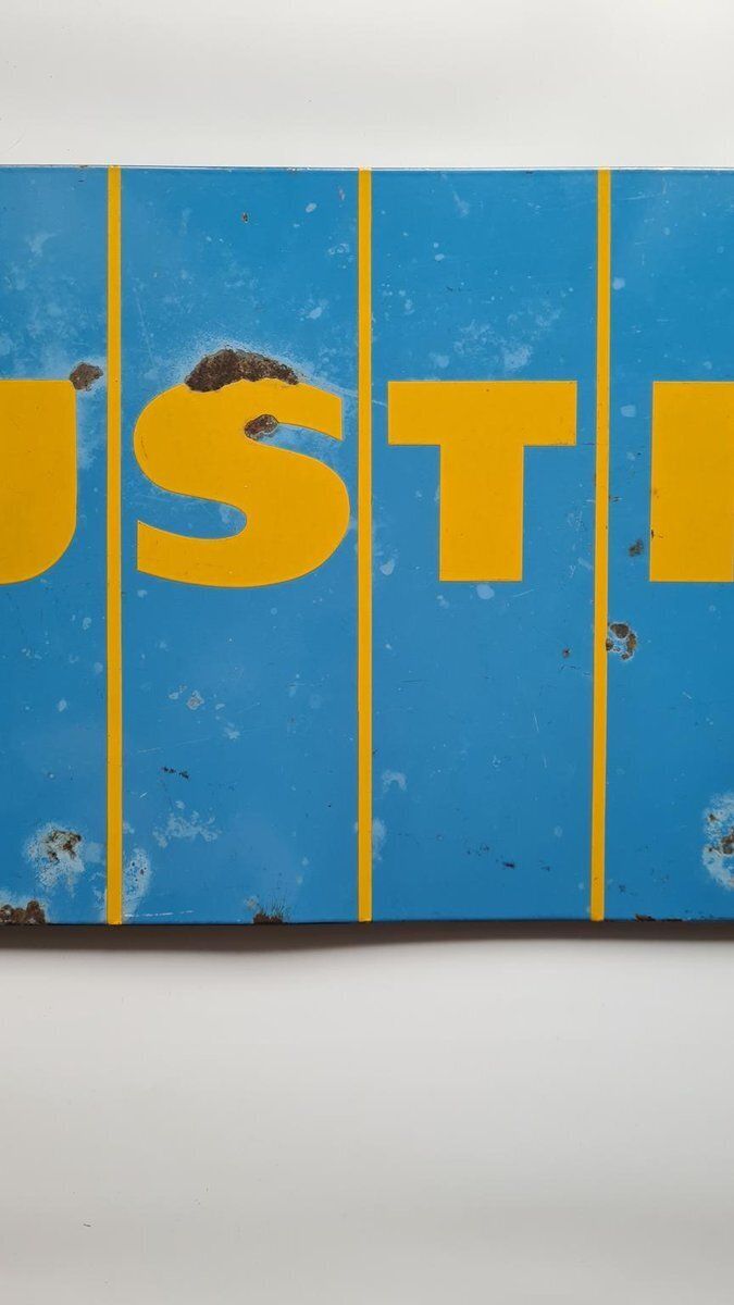 Vintage Enamel Sign, 1950s photo vinterior