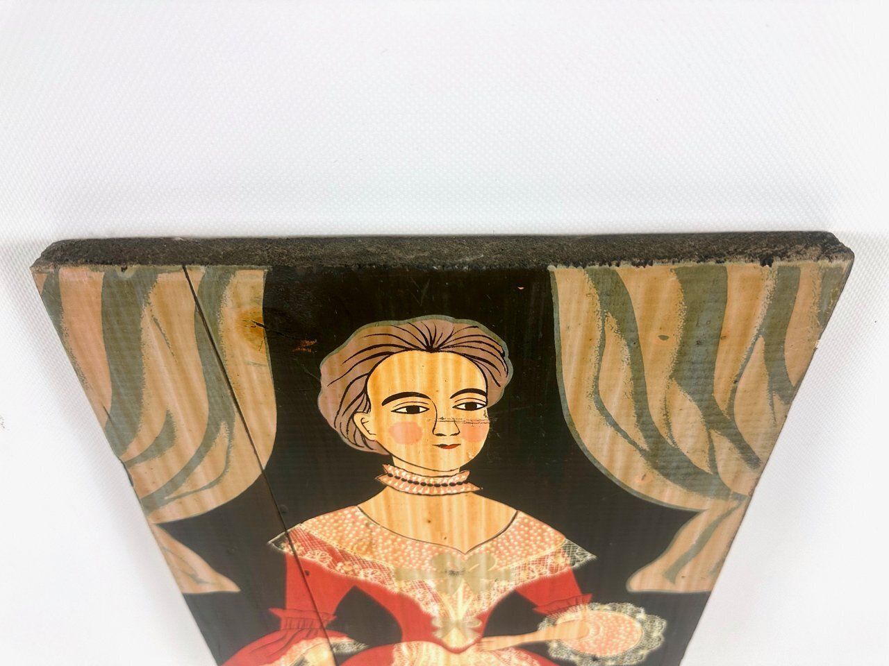 George Nathan, Colonial Woman, 1960s, Painting On Board photo furniture