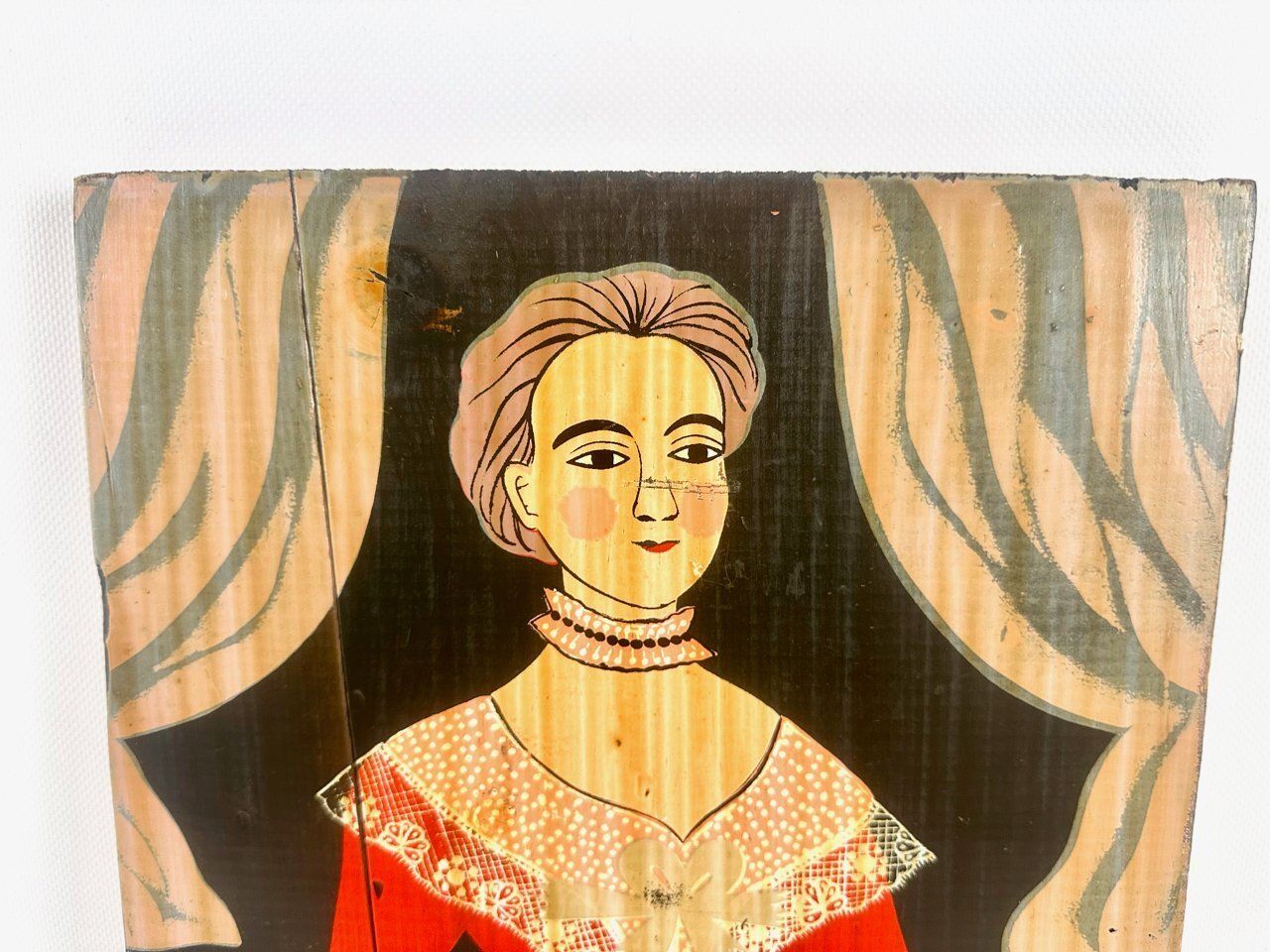 photo for sale George Nathan, Colonial Woman, 1960s, Painting On Board