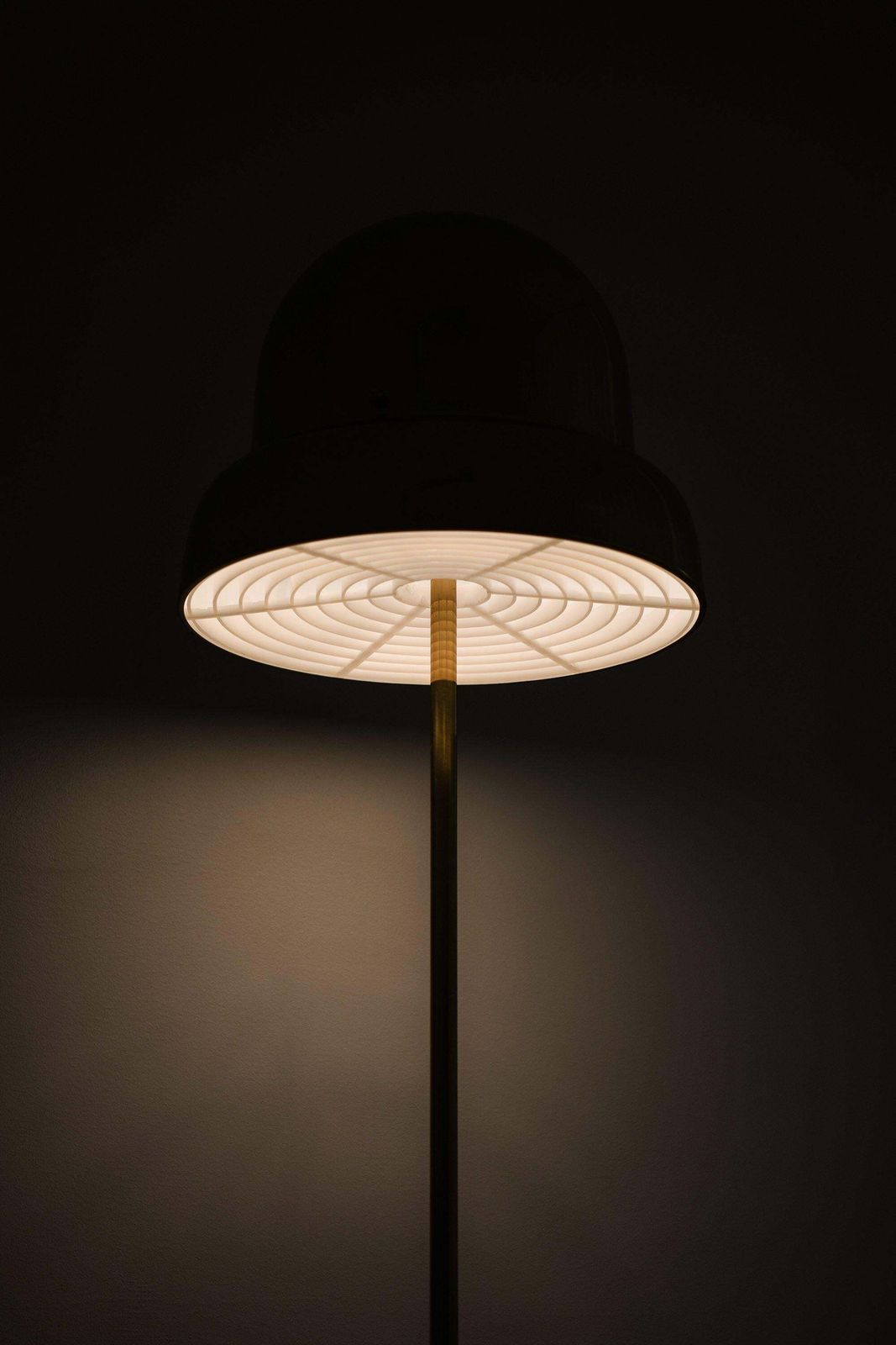 Floor Lamp In Brass And Plastic By Eje Ahlgren, 1970's photo buy