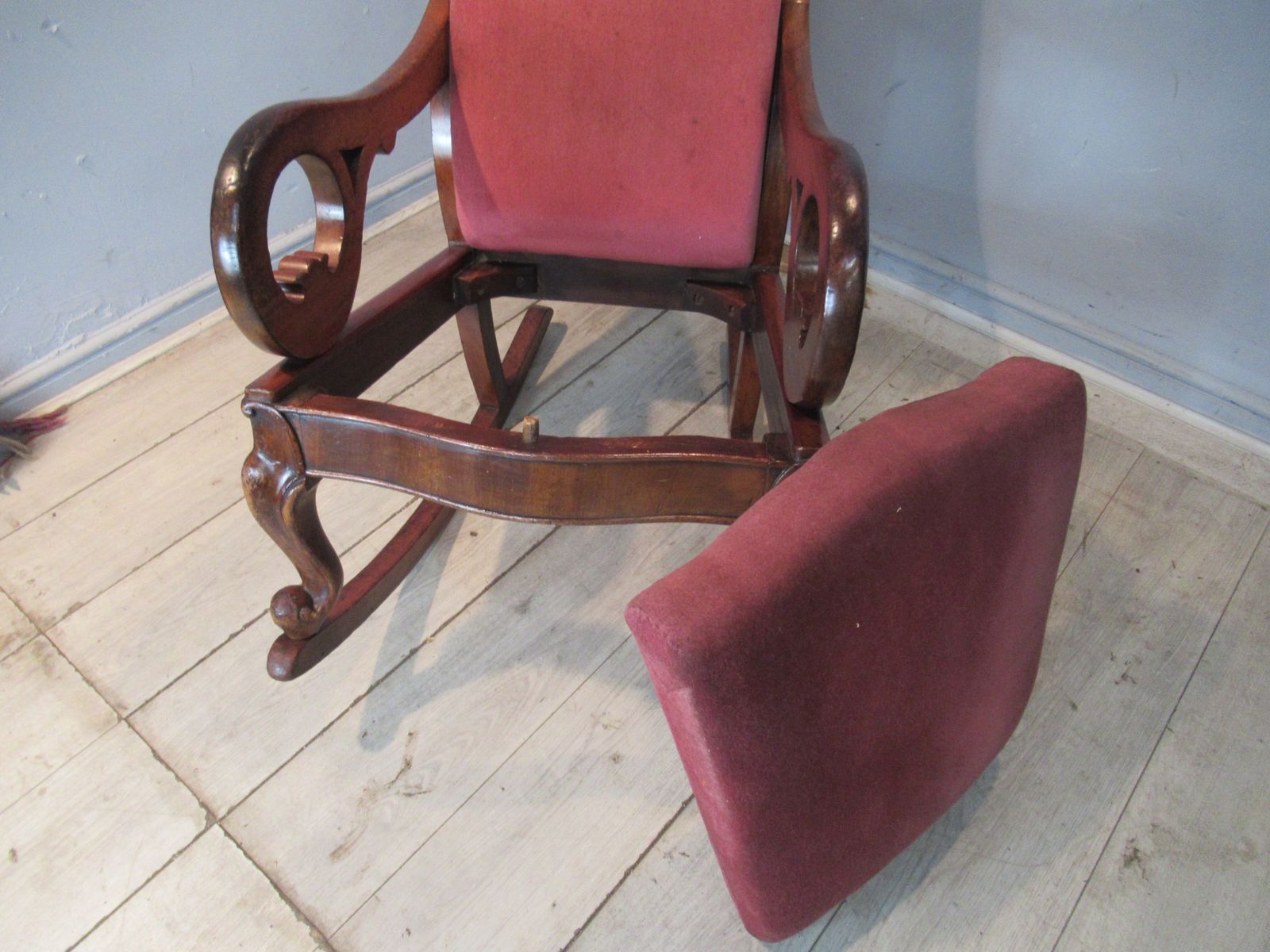 photo for sale Victorian Mahogany  1880s  Rocking Chair