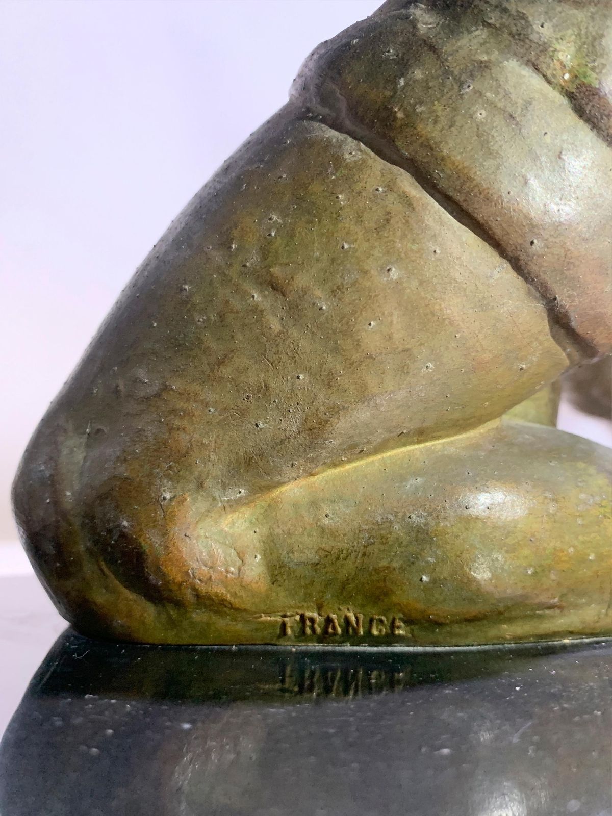photo for sale Art Deco "The Lookout" Sculpture, Attributed To Jean De Roncourt, Circa 1930's