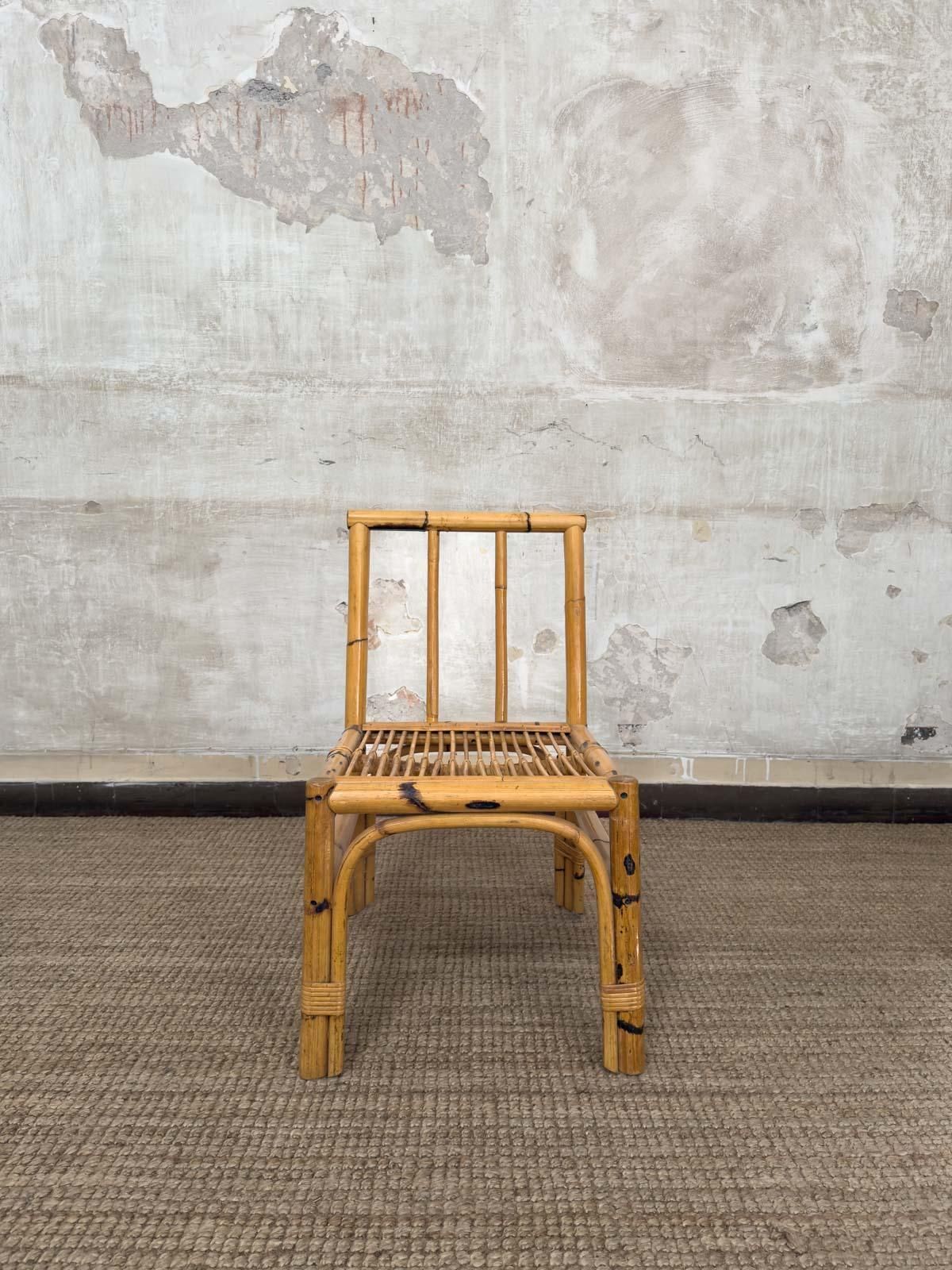 Furniture Set Of Eight Bamboo And Wicker Chairs – Italy, 1970s photo