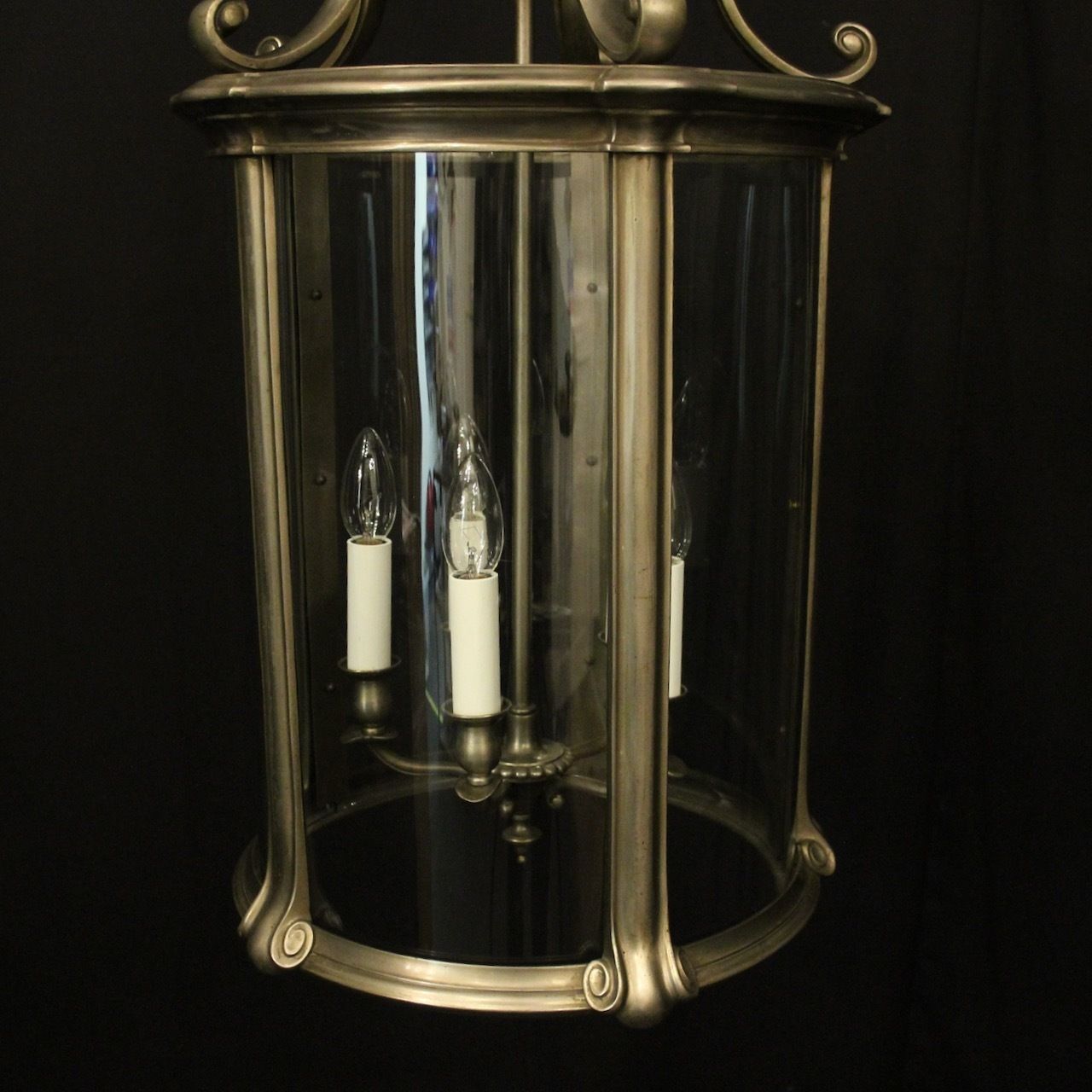 French Silver Gilded Bronze Antique Lantern photo furniture