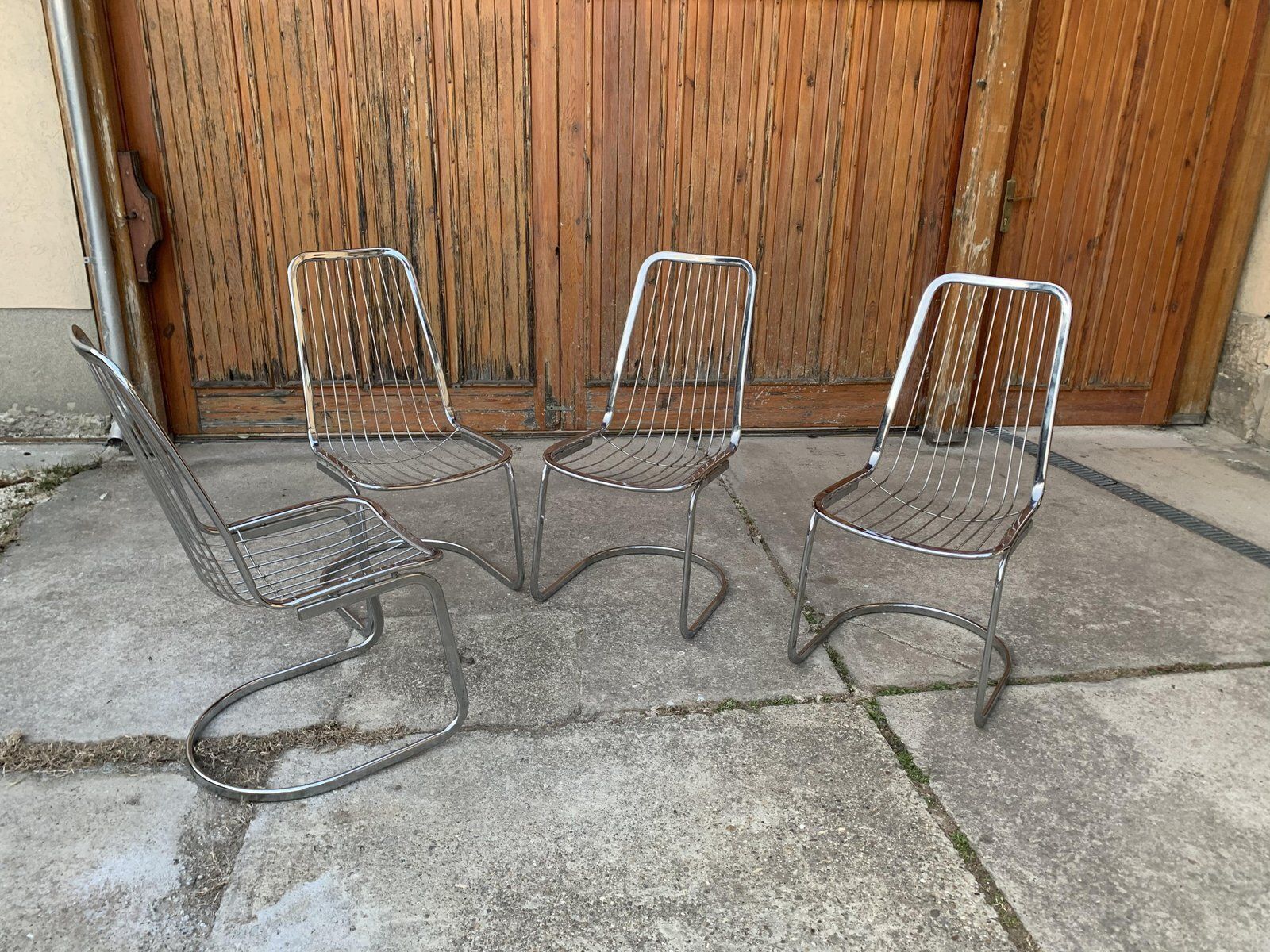 Italian Dining Chairs By Gastone Rinaldi, 1970s, Set Of 4