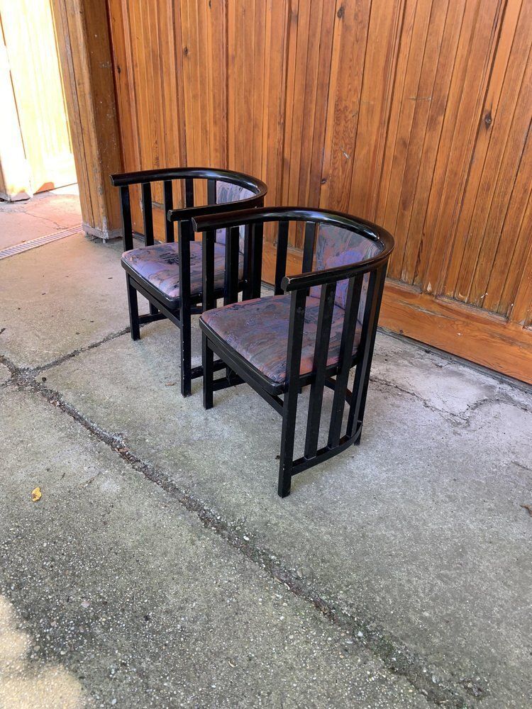 Set Of Art Nouveau Armchairs In The Style Of Josef Hoffmann, 1920 photo vinterior