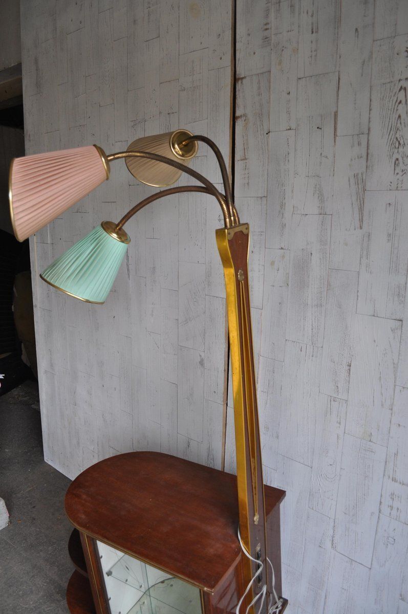 Walnut Cocktail Cabinet Light From Wilhelm Krechlok Kg, 1950s photo vintage