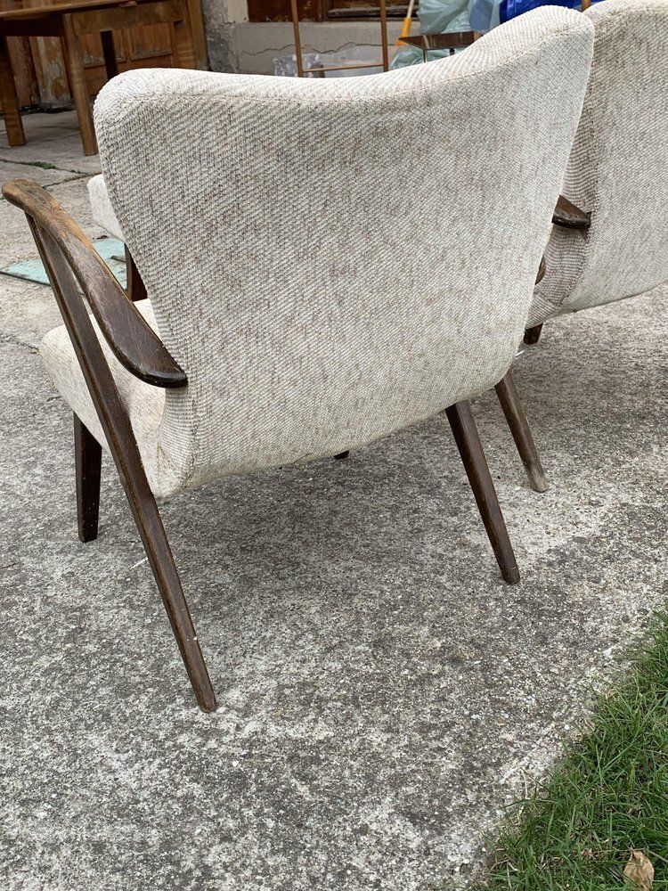 Art Deco Side Chairs And Stool, 1940s, Set Of 3 photo Furniture