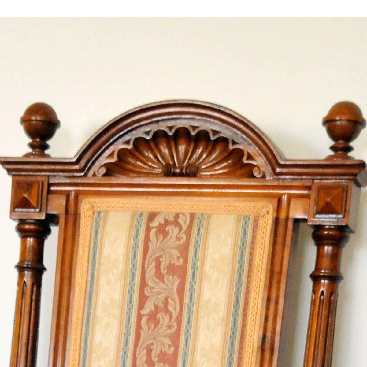 Antique Carved Wooden Chair, 1890s photo for sale